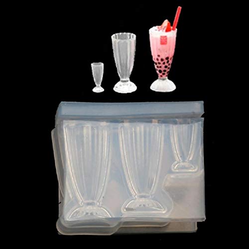 3D Kleine Glasflasche Harzform Getränkeflasche Glas Kelch Tasse Simulierte Lebensmittel Mini Kuchen Tasse Silikon Harz Form Handwerk Werkzeug Silikonformen Harzformen Silikonformen Silikonformen Für von Myazs