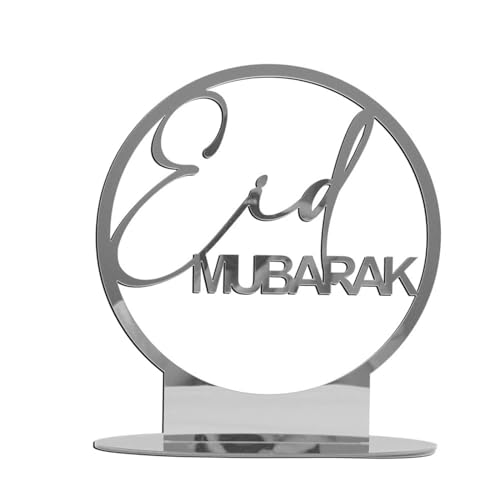 Myazs Einzigartiges Acryl-Eid-Ornament, dekorative Tischdekoration, stilvolle Party-Dekoration für Ramadan-Feiern, tragbar und vielseitig von Myazs