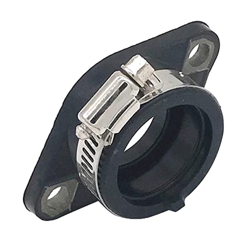 Myazs Gummi-Ansaugstutzen Vergaser Langlebiger Kofferraumgelenkhalter Ständer Adapter für Suzuki GN125/GS125 Motorrad Ansaugstutzen Kofferraum Gelenk Vergaser von Myazs