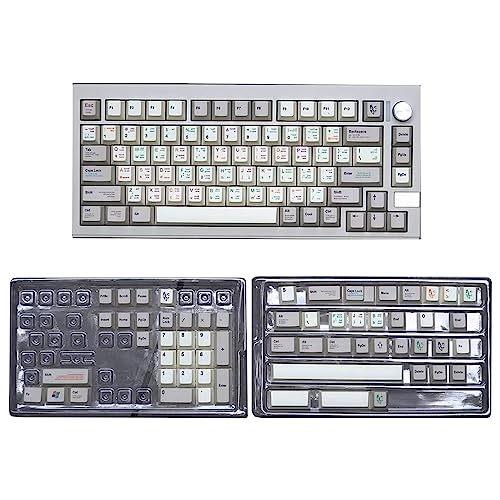 Myazs Vintage-Tastenkappe, Thermosublimation, Retro-Programmierer-Tastenkappen, CherryProfile für ComputerPeripheriegeräte, PBT-Tastenkappe von Myazs