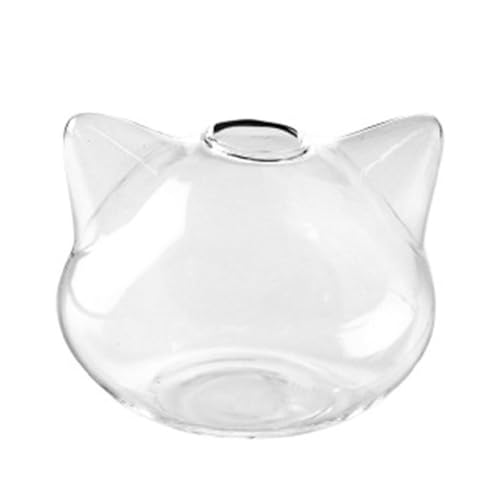 Transparente Vase Nette Klarglas Tier Für Katze Geformte Blumen Vase Hochzeit Dekorationen Für Platzieren Blumen & Pl Kleine Vase von Myazs