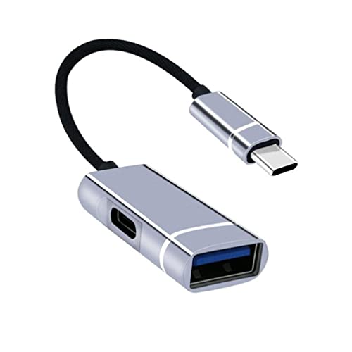Ultraschnelle USB C Dockingstation 2-in-1 Typ C auf USB 3.0 + PD Aufladen 5 Gbit/s Mehrfachdatenkonverter Hub Splitter USB 3.0 auf Typ C Adapter von Myazs