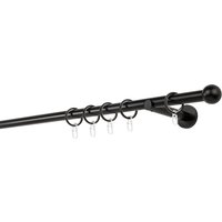 mydeco Gardinenstange "20mm Ball Wandträger 12 cm", 1 läufig-läufig, Fixmaß von Mydeco