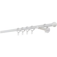 mydeco Gardinenstange "20mm Ball Wandträger 12 cm" 1 läufig-läufig Fixmaß von Mydeco