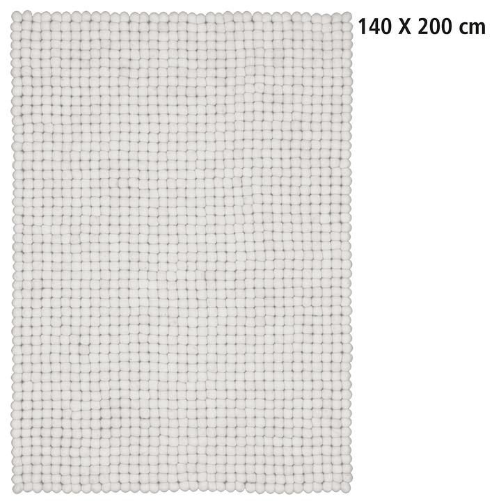 Design-Filzkugel-Teppich 'Linea' 140x200 cm DIREKTVERSAND von Myfelt