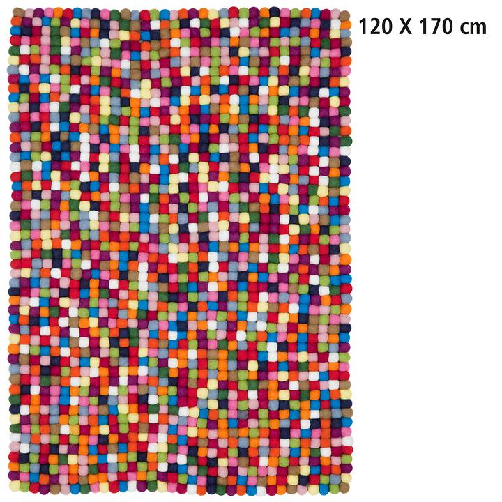 Design-Filzkugel-Teppich 'Lotte' 120x170 cm DIREKTVERSAND von Myfelt