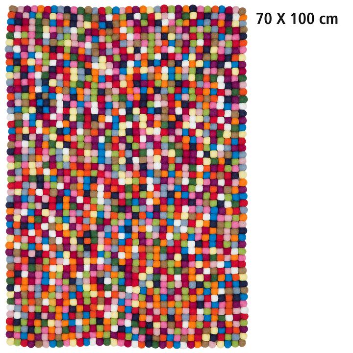 Design-Filzkugel-Teppich 'Lotte' 70x100 cm DIREKTVERSAND von Myfelt