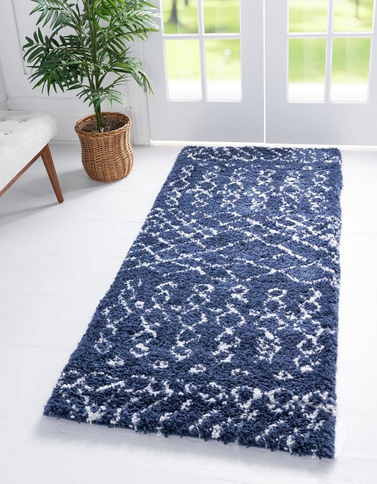 Hochflor-Läufer Temara Shag, Myflair Möbel & Accessoires, rechteckig, Höhe: 51 mm, Teppich-Läufer, gewebt, Scandi Design, ideal im Flur & Schlafzimmer von Myflair Möbel & Accessoires