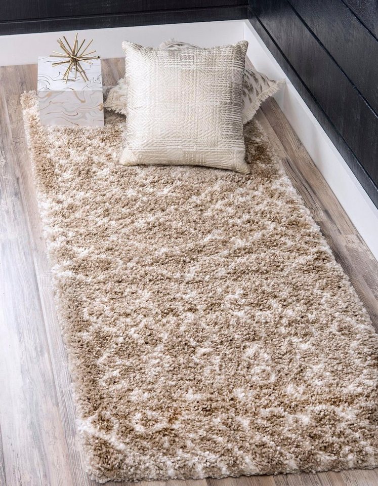 Myflair Möbel & Accessoires Hochflor-Läufer Temara Shag Lagerräumung, rechteckig, Höhe: 51 mm, Teppich-Läufer, gewebt, Scandi Design, ideal im Flur & Schlafzimmer von Myflair Möbel & Accessoires