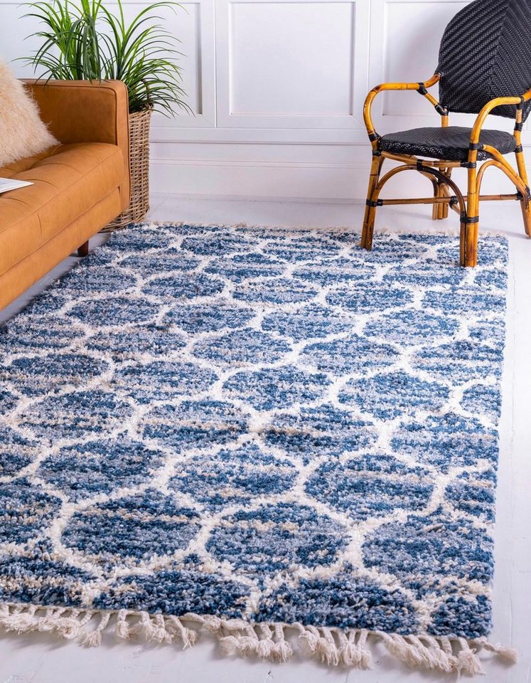 Myflair Möbel & Accessoires Hochflor-Teppich Top Shag Lagerräumung, rechteckig, Höhe: 32 mm, gewebt, melierte Optik, weich & kuschelig, mit Fransen von Myflair Möbel & Accessoires