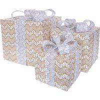 Myflair Möbel & Accessoires Dekoobjekt "Geschenk", 3 unterschiedliche Größen, mit LED Beleuchtung, Weihnachtsdeko von Myflair Möbel & Accessoires