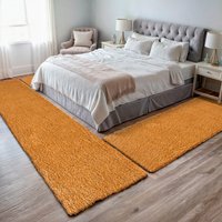 Myflair Möbel & Accessoires Hochflor-Bettumrandung "My Shaggy" Höhe 37 mm 3 Stk. tlg. Shaggy, Uni-Farben, leicht glänzend, extra flauschig, Läufer-Set von Myflair Möbel & Accessoires