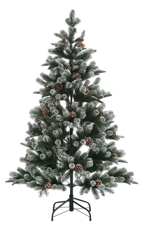 Myflair Möbel & Accessoires Künstlicher Weihnachtsbaum Weihnachtsdeko, Snow on Green, künstlicher Christbaum, Tannenbaum, mit leicht beschneiten Ästen und Tannenzapfen von Myflair Möbel & Accessoires