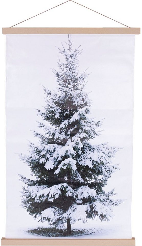 Myflair Möbel & Accessoires LED-Bild Wandbehang Tannenbaum, mit LED-Beleuchtung, Weihnachtsdeko, (1 St), LED-Leinwand zum Aufhängen, Höhe ca. 92 cm, Batteriebetrieb von Myflair Möbel & Accessoires