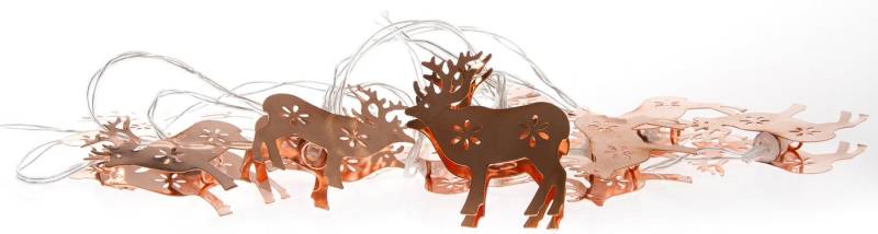 Myflair Möbel & Accessoires Dekoobjekt Weihnachtsdeko (1 St), LED-Lichterkette mit Rentieren, mit 10 LEDs, Länge ca. 150 cm von Myflair Möbel & Accessoires