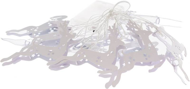 Myflair Möbel & Accessoires Dekoobjekt Weihnachtsdeko (1 St), LED-Lichterkette mit Rentieren, mit 10 LEDs, Länge ca. 168 cm Myflair Möbel & Accessoires Dekoobjekt Weihnachtsdeko (1 St), LED-Lichterkette mit Rentieren, mit 10 LEDs, Länge ca. 168 cm von Myflair Möbel & Accessoires