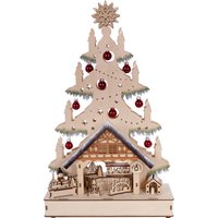 Myflair Möbel & Accessoires LED Schwibbogen, aus Holz, mit Weihnachtskugeln geschmückt, Höhe ca. 49 cm von Myflair Möbel & Accessoires