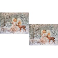 Myflair Möbel & Accessoires Platzset "Engel mit Reh, Weihnachtsdeko" Kork von Myflair Möbel & Accessoires