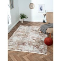 Myflair Möbel & Accessoires Teppich "Esme 2" rechteckig 8 mm Höhe Kurzflor, Vintage Look, mit Fransen, besonders weich durch Microfaser von Myflair Möbel & Accessoires