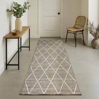 Myflair Möbel & Accessoires Teppich "Juna Essence", rechteckig, 10 mm Höhe, Juteteppich, handgeflochten, meliert, Rauten Muster, auch als Läufer von Myflair Möbel & Accessoires