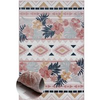 Myflair Möbel & Accessoires Teppich "Lotus Lagerräumung", rechteckig, 8 mm Höhe, florales Design, Blumen Motiv, Outdoor geeignet, Balkon, Terrasse von Myflair Möbel & Accessoires