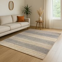 Myflair Möbel & Accessoires Teppich "Natural Bengal", rechteckig, 10 mm Höhe, Juteteppich, Wendeteppich, handgeflochten, gestreift, auch als Läufer von Myflair Möbel & Accessoires