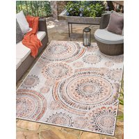 Myflair Möbel & Accessoires Teppich "Sonic Lagerräumung", rechteckig, 6 mm Höhe, Ethno Design, Kreise, Outdoor geeignet, Balkon, Terrasse von Myflair Möbel & Accessoires