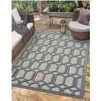 Myflair Möbel & Accessoires Teppich "Thala Lagerräumung", rechteckig, 8 mm Höhe, modernes Design, Hoch-Tief Effekt, Outdoor geeignet, Balkon, Terrasse von Myflair Möbel & Accessoires