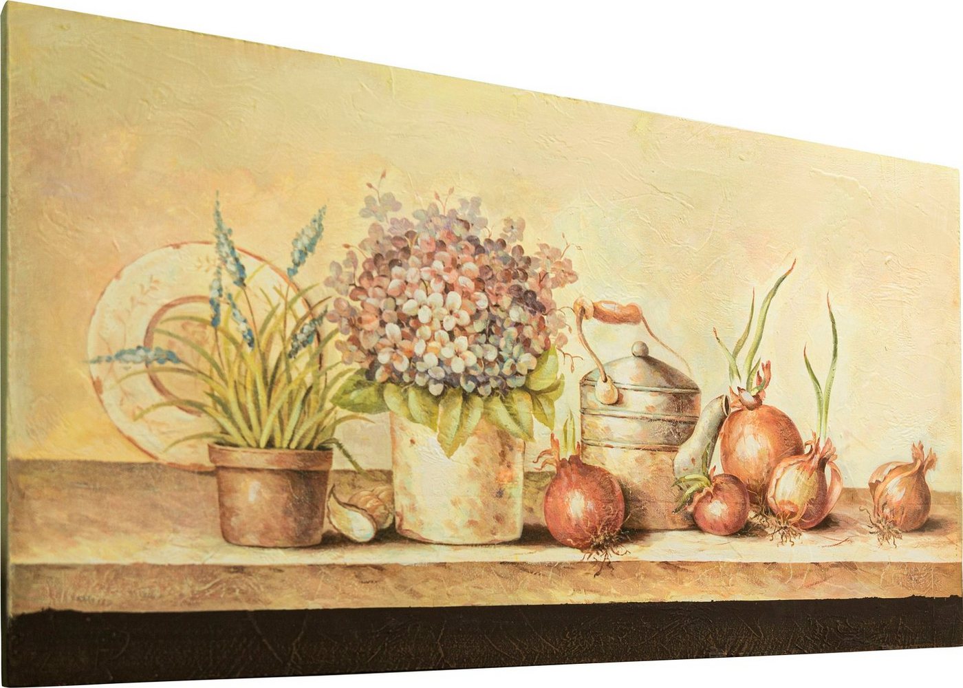 Myflair Möbel & Accessoires Wandbild Kate, Wanddeko, Motiv Blumen & Früchte, 90x48 cm, Wohnzimmer von Myflair Möbel & Accessoires