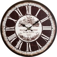 Myflair Möbel & Accessoires Wanduhr ""Welcome"", rund, Ø 33,8 cm, römische Ziffern, dekorativ in Küche & Wohnzimmer von Myflair Möbel & Accessoires