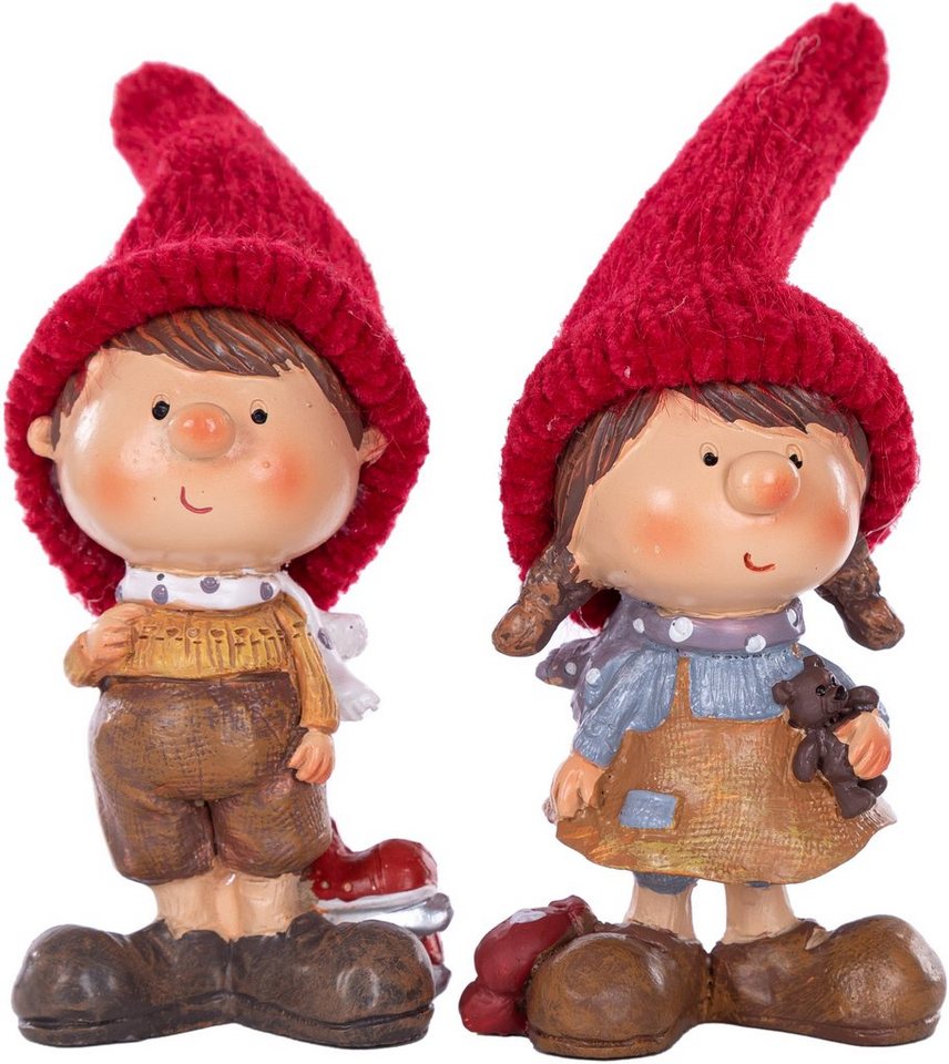 Myflair Möbel & Accessoires Weihnachtsfigur Weihnachtsdeko (Set, 2 St), Wichtelpärchen, Höhe ca. 11 cm von Myflair Möbel & Accessoires