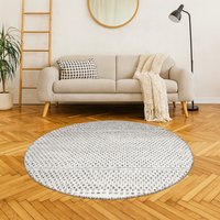 Myflair Möbel & Accessoires Wollteppich "Wooly Nature" rund 10 mm Höhe Handwebteppich, reine Wolle, Scandi Design, handgewebt, Wohnzimmer Myflair Möbel & Accessoires Wollteppich "Wooly Nature" rund 10 mm Höhe Handwebteppich, reine Wolle, Scandi Design, handgewebt, Wohnzimmer von Myflair Möbel & Accessoires