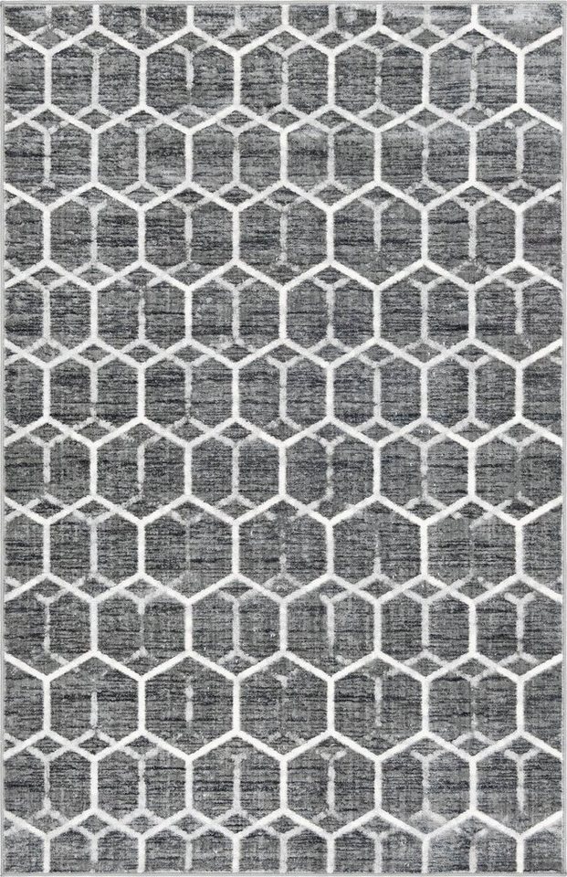 Teppich Titan Trellis, Myflair Möbel & Accessoires, rechteckig, Höhe: 13 mm, Kurzflor, gewebt, modernes geometrisches Design von Myflair Möbel & Accessoires