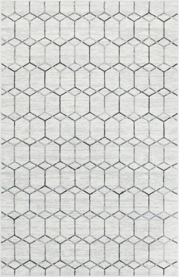 Teppich Titan Trellis, Myflair Möbel & Accessoires, rechteckig, Höhe: 13 mm, Kurzflor, gewebt, modernes geometrisches Design von Myflair Möbel & Accessoires