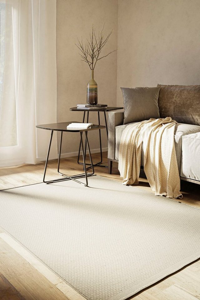 Myflair Möbel & Accessoires Wollteppich WOOLY DREAM, rechteckig, Höhe: 10 mm, handgewebter Wendeteppich, Uni Farben, reine Wolle, Wohnzimmer Myflair Möbel & Accessoires Wollteppich WOOLY DREAM, rechteckig, Höhe: 10 mm, handgewebter Wendeteppich, Uni Farben, reine Wolle, Wohnzimmer von Myflair Möbel & Accessoires