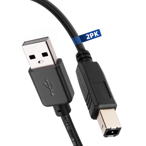 Mygatti 0.5m/2 Stück Druckerkabel,kurzer 50cm Typ A auf Typ B Drucker Kabel,USB 2.0 Typ B Scanner Kabel,kompatibel mit Drucker oder Scanner,DAC,Touchscreen-Fernseher mit USB-B-Anschlussund mehr Mygatti 0.5m/2 Stück Druckerkabel,kurzer 50cm Typ A auf Typ B Drucker Kabel,USB 2.0 Typ B Scanner Kabel,kompatibel mit Drucker oder Scanner,DAC,Touchscreen-Fernseher mit USB-B-Anschlussund mehr von Mygatti