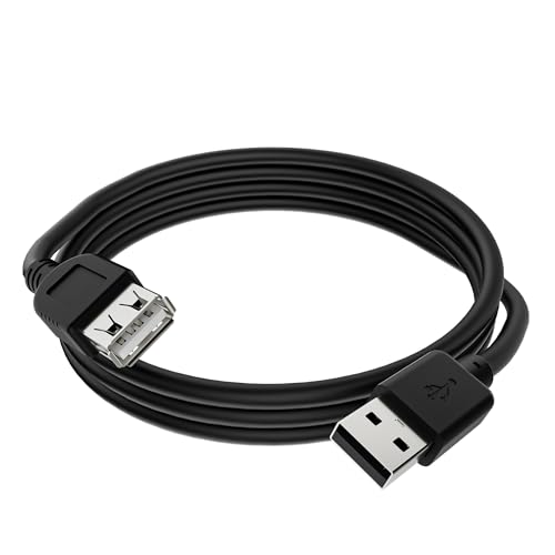Mygatti 3 m USB 2.0 Verlängerungskabel,Schwarz Typ A Stecker auf Buchse Verlängerungskabeladapter,kompatibel mit Tastatur,Maus,Flash-Laufwerk,Festplatte und mehr von Mygatti