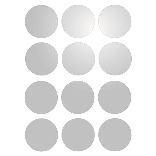 12 reflektierende Klebepunkte, 4 cm weiß von Mygoodprice
