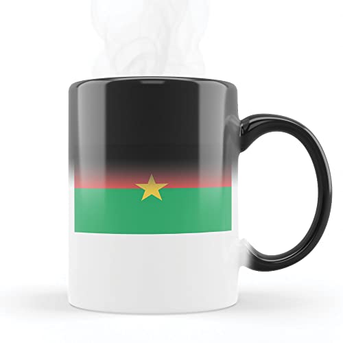 Magische Tasse aus Keramik, Motiv Flagge Burkina Faso von Mygoodprice