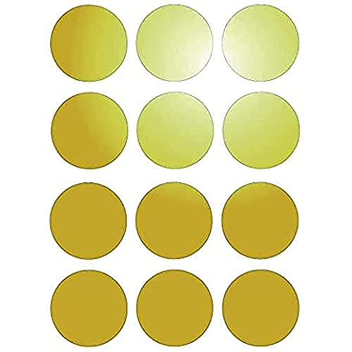 12 reflektierende Klebepunkte, 4 cm gelb von Mygoodprice