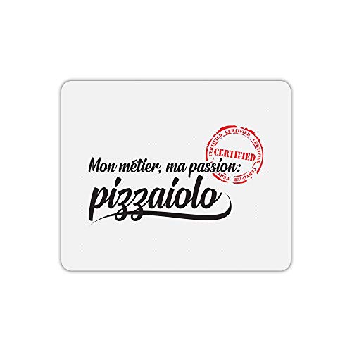 Mauspad, rechteckig, Bedruckt, Passion Pizzaiolo von Mygoodprice