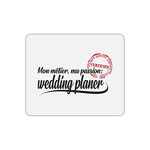 Mauspad, rechteckig, Bedruckt, Passion Wedding Planer von Mygoodprice