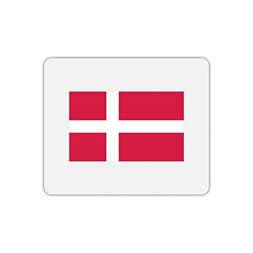 Mauspad, rechteckig bedruckt Flagge Dänemark von Mygoodprice