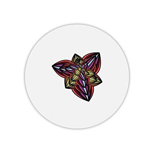 Mauspad, rund, Bedruckt, Logo Blume von Mygoodprice
