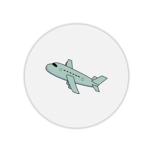 Mousepad, rund, bedruckt, Flugzeug von Mygoodprice