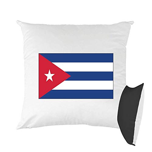Mygoodprice Kissen, Bedruckt, 40 x 40 cm, Flagge Kuba Schwarz von Mygoodprice