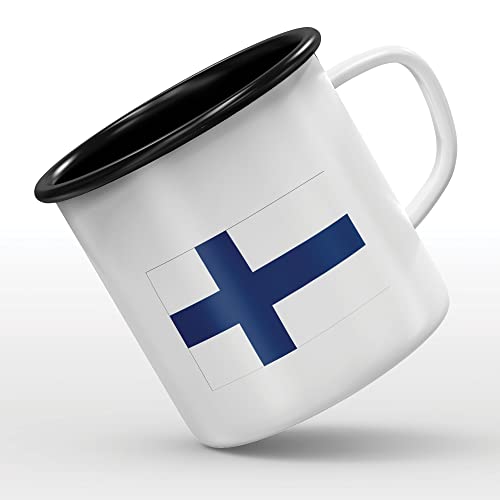 Tasse mit Finnland-Flagge von Mygoodprice