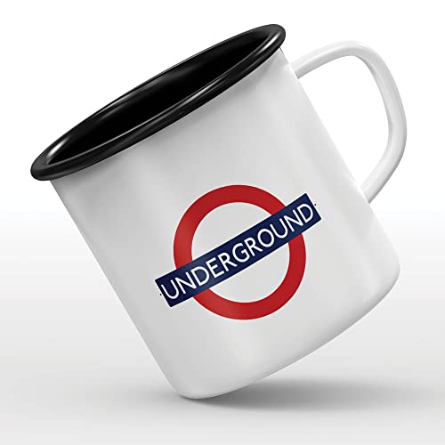 Underground Emaille Tasse von Mygoodprice