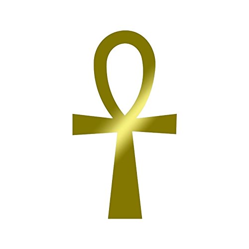 Wandtattoo Logo Kreuz Egyptienne Ankh selbstklebend – mehrere Farben – 10 Gold von Mygoodprice