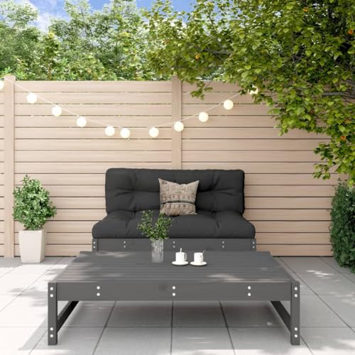Myheimly 2-TLG. Garten-Lounge-Set Grau Massivholz Kiefer von Myheimly
